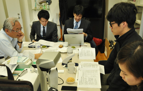インタビューの様子
